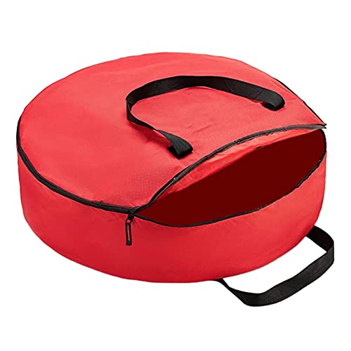 P Prettyia Bolsa de Almacenamiento Contenedor 201D Ford Tela de Tela Resistente con Asas Cierre Rectángulo Bolsa de Navidad para Vacaciones Bolsa de cojín para - Rojo-1 60x18cm