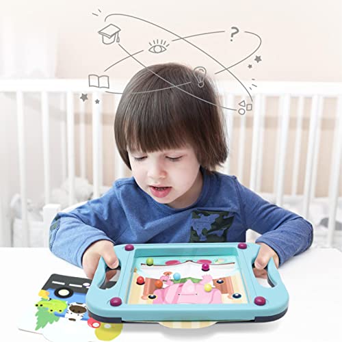 palatable 3D Maze Educational Palm Toy Balance Ball Maze Board Puzzle Montessori Game Toys, Palmtop Maze Balance Game Juguete para niños pequeños Niños Navidad Año Nuevo Regalo de cumpleaños