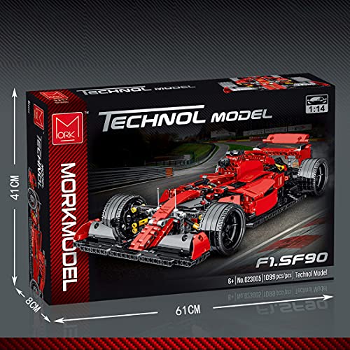 PANQI Modelo de Coche Technic Formula F1 1117 Piezas 1:14 Supercar Fórmula 1 Coche Deportivo Coche de Carreras Modelo de Bloques de construcción Compatible con Lego Technic