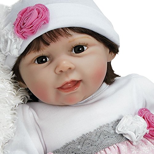 Paradise Galleries Muñeca Niña Bebe Recien Nacida de Vinilo 53cm Regalito Baby Emma Bueno para Crear un Reborn