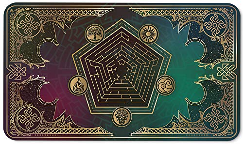 Paramint Mana Blast - Alfombra de Juego MTG - Compatible con tapete de Juego Magic The Gathering - Juega a MTG, YuGiOh, Pokemon, TCG - Diseños Originales y Accesorios