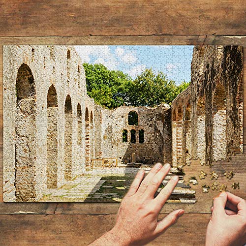 Parque Nacional Albania Butrint Puzzle 1000 Piezas para Adultos Familia Rompecabezas Recuerdo Turismo Regalo