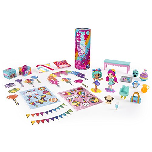 Party Popteenies Party Time Surprise - Juego de Confeti, muñecas coleccionables y Accesorios