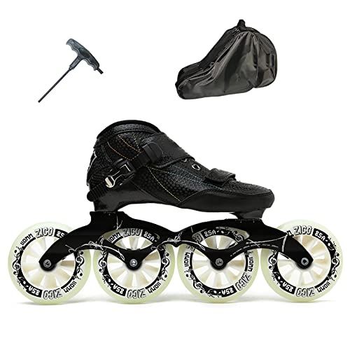 Patines En Línea Para Damas, Patines En Línea Para Principiantes De Fibra De Carbono Cómodos Para Mujeres, Con Bolsa De Almacenamiento Patines En Línea Para Adultos(Size:2/(19CM)/32)