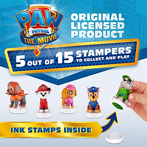 Paw Patrol: La Película 5-Pack de Personajes con Estampadores sin Desorden| Adhesivos para Tartas de cumpleaños, Decoraciones, Recuerdos para Fiestas |Busca Todos los Personajes y vehículos | por PMI