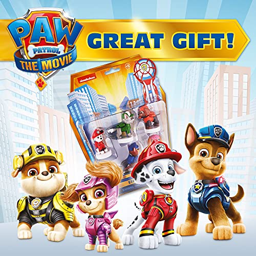 Paw Patrol: La Película 5-Pack de Personajes con Estampadores sin Desorden| Adhesivos para Tartas de cumpleaños, Decoraciones, Recuerdos para Fiestas |Busca Todos los Personajes y vehículos | por PMI