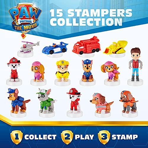 Paw Patrol: La Película 5-Pack de Personajes con Estampadores sin Desorden| Adhesivos para Tartas de cumpleaños, Decoraciones, Recuerdos para Fiestas |Busca Todos los Personajes y vehículos | por PMI