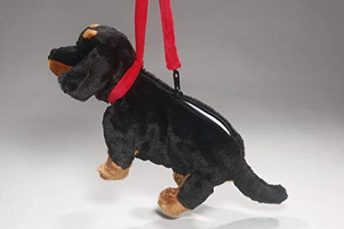 Peluche - Perro Salchicha, Dachshund Negro Bolso Peluche (Felpa, 30cm) [Juguete] 3381