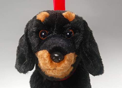 Peluche - Perro Salchicha, Dachshund Negro Bolso Peluche (Felpa, 30cm) [Juguete] 3381