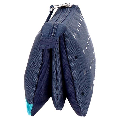 Pepe Jeans Molly Estuche Triple Azul 22x12x5 cms Poliéster