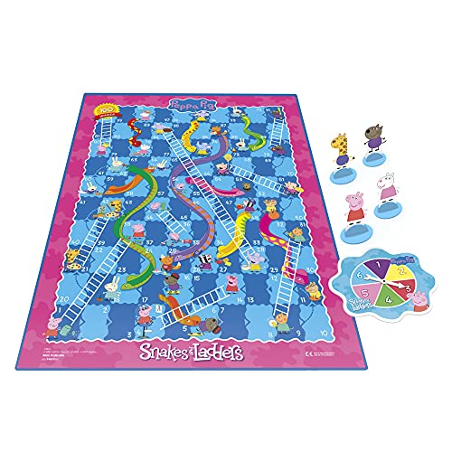 Peppa Pig Juego de Mesa Serpientes y escaleras