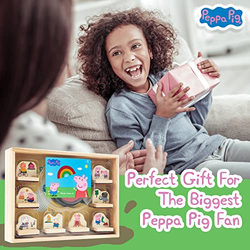 Peppa Pig Sellos Infantiles de Manualidades para Niños de Madera