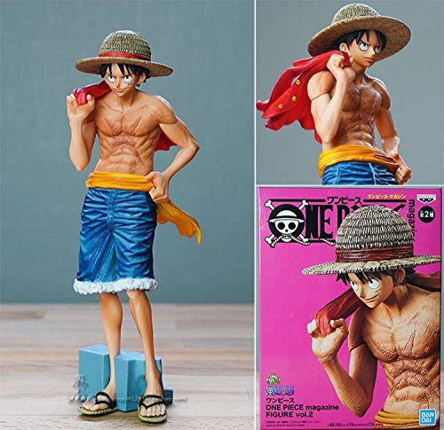 Personajes Animados Forma De Portada De Revista Adornos De Figura Luffy 22Cm. Pvc Figura De Acción Colección Modelo Juguetes Pvc Modelo Juguetes Decoración Del Hogar Pvc Figura De Acción Colección M