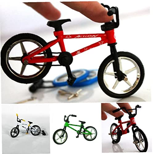 Pinicecore Miniatura Metal Finger Mountain Bike Toy, Finger Bicycle Mountain Bike Cool Boy Juguete Juego Creativo Regalo para Niño 12.5 * * 4,5 Cm, Rojo