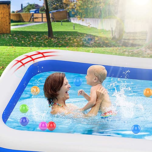 Piscina para niños, piscinas hinchables para niños, piscinas familiares para jardín, fiestas acuáticas de verano, jardines, jardines, nadar adultos (200 x 120 x 45 cm), B)