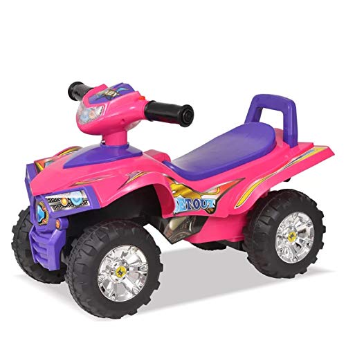 Pissente Quad de Bateria, Quad ATV Correpasillos con Sonidos y Luces para Niños 12-36 Meses