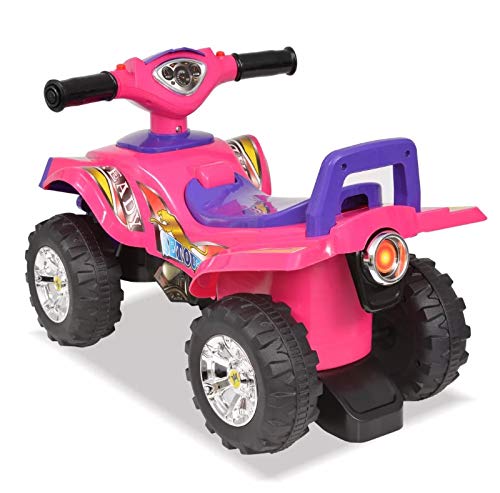 Pissente Quad de Bateria, Quad ATV Correpasillos con Sonidos y Luces para Niños 12-36 Meses