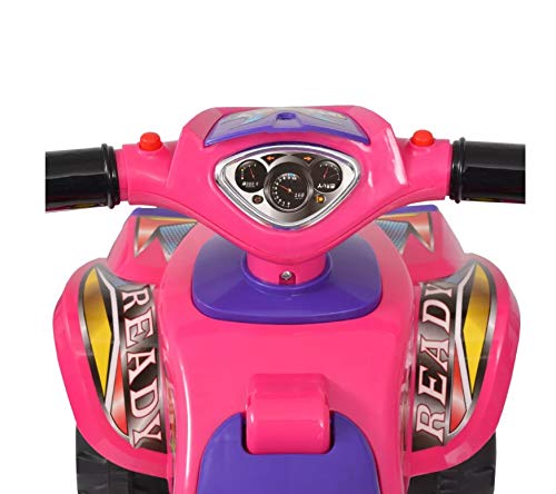 Pissente Quad de Bateria, Quad ATV Correpasillos con Sonidos y Luces para Niños 12-36 Meses