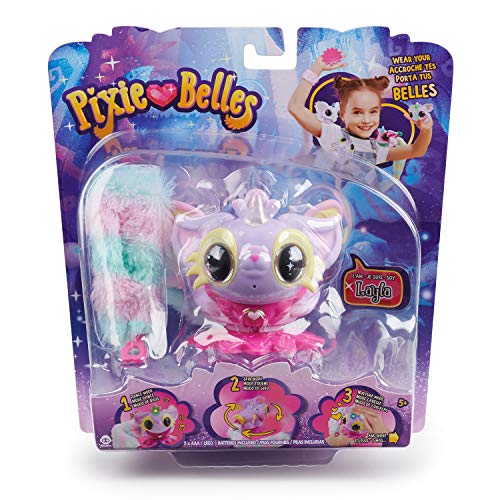 Pixie Belles Wowwee-Mascota interactiva Fingerlings Layla (3929), Multicolor