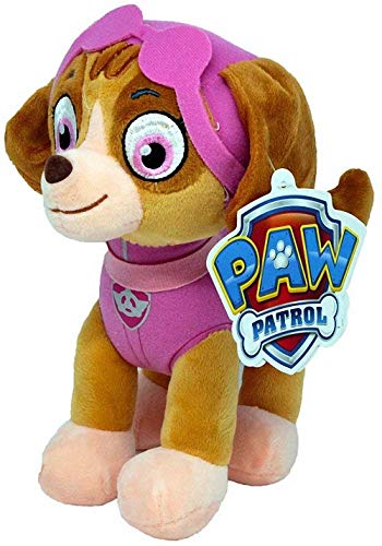 Play by Play Peluche Personaje Skye - LA Patrulla Canina - COOCKER Spaniel Rosa (18cm de pie)