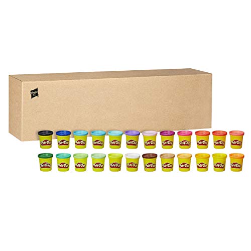 Play Doh -Cocina De Pizza, Multicolor, Talla Única Hasbro E4576Eu4 , Color/Modelo Surtido, Pack 24 Botes Hasbro 20383F03