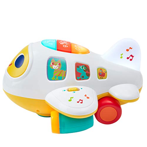 Play Pride Electrónico Musical Avión Juguetes Eléctrico Educativo Juguete con Luces Sonidos y Música, Temprano Aprendizaje Juguetes para Niños Pequeños Niños y Chicas, Años 1 y Mayor(Inglés Canciones)