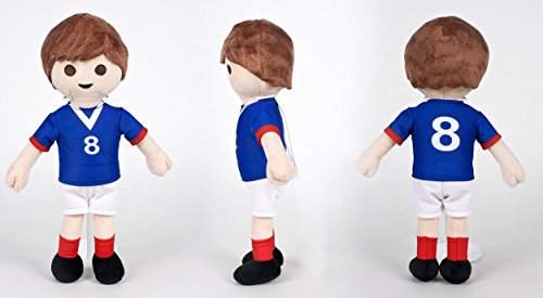 playbyplay PLAYMOBIL - Peluche Exclusivo Jugador de Fútbol Francia - 30 Cm