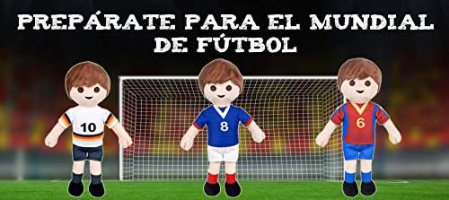 playbyplay PLAYMOBIL - Peluche Exclusivo Jugador de Fútbol Francia - 30 Cm