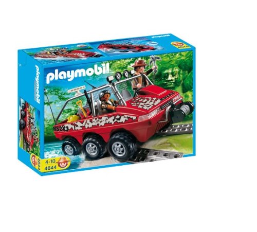 PLAYMOBIL - Camión Anfibio de los Buscadores del Tesoro (4844)