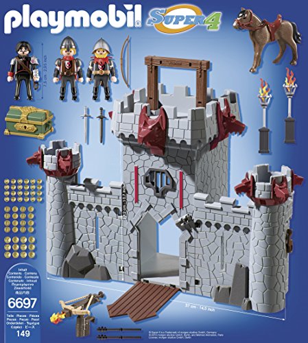 PLAYMOBIL - Castillo maletín del Barón Negro, playset (6697)