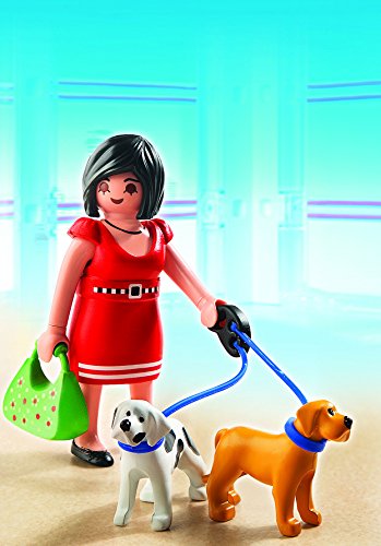 Playmobil Centro Comercial - City Life Mujer con Cachorros Playsets de Figuras de jugete, Color Multicolor (Playmobil 5490)