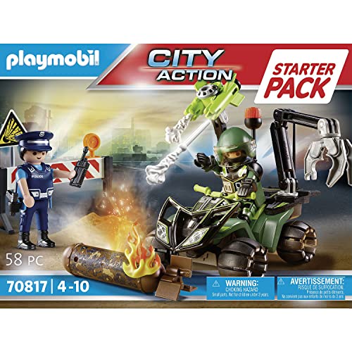 PLAYMOBIL - City Action, Starter Pack Policía: Entrenamiento, a Partir de 4 años