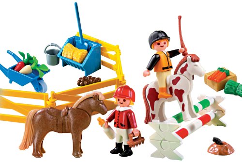 PLAYMOBIL - Granja de Ponis, Maleta (58930)