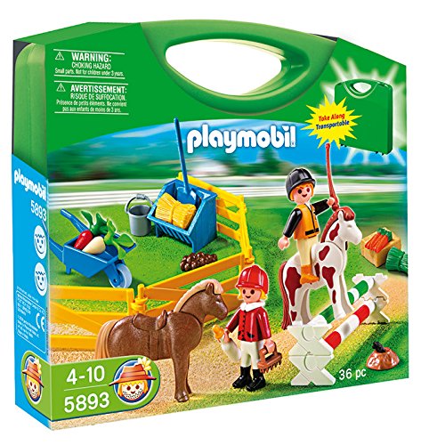 PLAYMOBIL - Granja de Ponis, Maleta (58930)