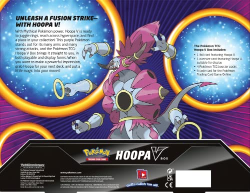 Pokémon Hoopa V Box - Juego de Cartas, a Partir de 6 años, 2 Jugadores, más de 10 Minutos de Tiempo de Juego