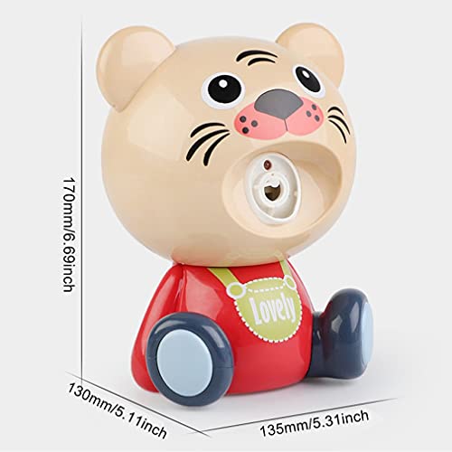 POO Tiger - Máquina automática de burbujas para niños pequeños (13 x 13,5 x 17 cm)