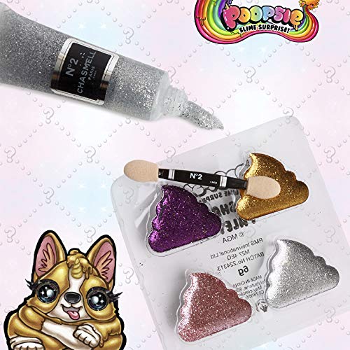 Poopsie Slime Surprise Unicornio Maquillaje para Niñas, Estuche Maquillaje Juguetes Niña, Set con Sombras de Ojos y Brillantina para Cara, Regalos para Niñas y Adolescentes