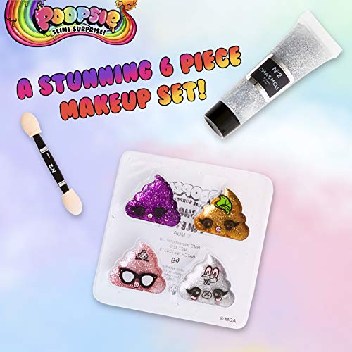 Poopsie Slime Surprise Unicornio Maquillaje para Niñas, Estuche Maquillaje Juguetes Niña, Set con Sombras de Ojos y Brillantina para Cara, Regalos para Niñas y Adolescentes