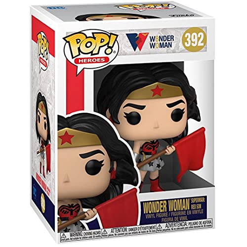 POP DC Comics: Wonder Woman 80th Anniversary - Figura de vinilo con figura de figura de figura de vinilo (incluye estuche protector de caja de pop)