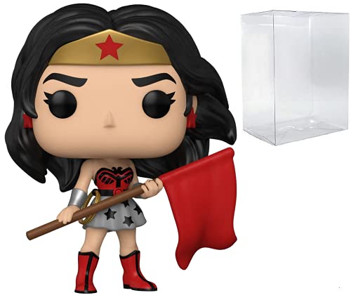 POP DC Comics: Wonder Woman 80th Anniversary - Figura de vinilo con figura de figura de figura de vinilo (incluye estuche protector de caja de pop)