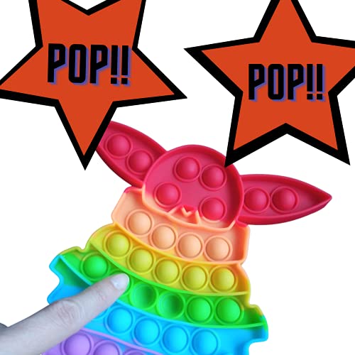 Pop IT Juguete Antiestrés Infantil de Colores | Juego para Niños y Adultos | Explota Las Burbujas ayudando a Relajarse y Aliviar Tensiones | Fidget Toy Push POPI Sensorial