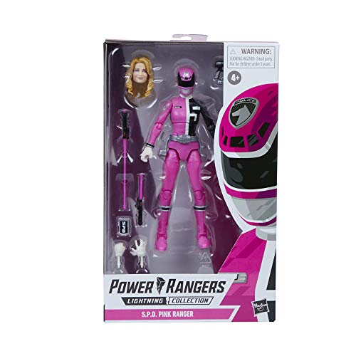 Power Rangers Lightning Collection S.P.D. Pink Ranger - Figura de acción coleccionable de 6 pulgadas con accesorios