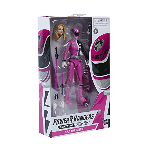 Power Rangers Lightning Collection S.P.D. Pink Ranger - Figura de acción coleccionable de 6 pulgadas con accesorios