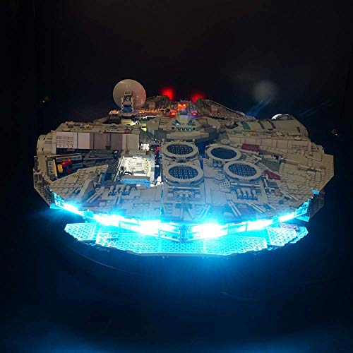 PPTOOL Kit de luces LED RC para Lego 75192 Star Wars Millennium Falcon (no incluye modelo Lego)