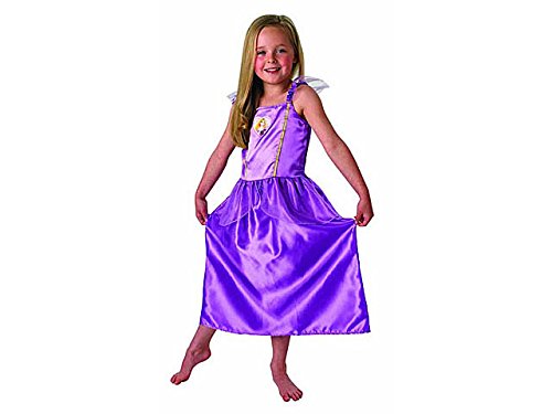 Princesas Disney - Disfraz de Rapunzel lila para niña, infantil 5-6 años (Rubie's 886512-M)