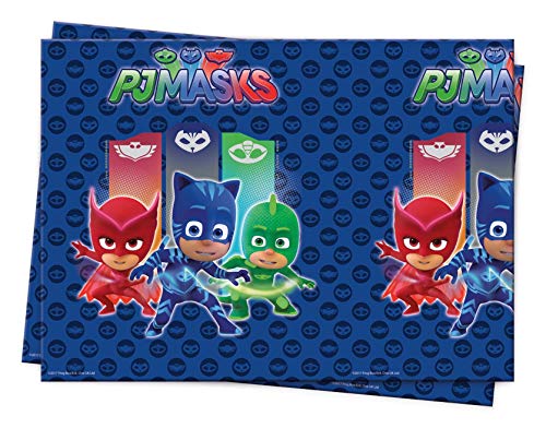 PROCOS 88634 Mantel de Plástico PJ Masks, Multicolor, 120 x 180 cm