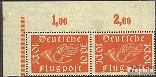 Prophila Collection alemán Imperio Catálogo.No..: 111(I), Pie del P por Pfennig. sin Distancia al Borde (Campo 2) 1919 Sellos de Correo aéreo (Sellos para los coleccionistas)