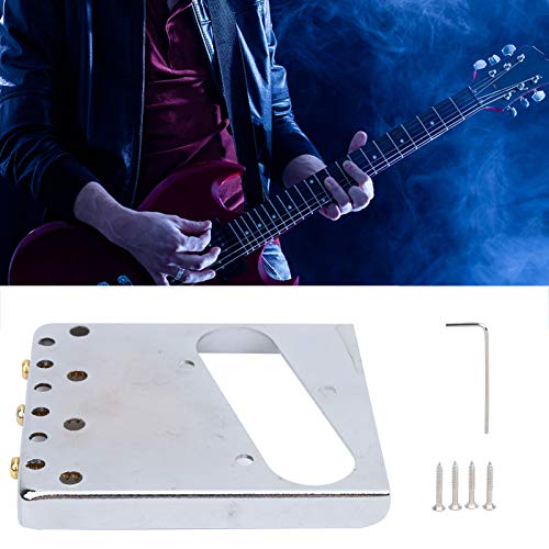 Puente de guitarra, puente de guitarra eléctrica exquisito y preciso, uso general duradero para amigos, tienda de instrumentos musicales de uso profesional