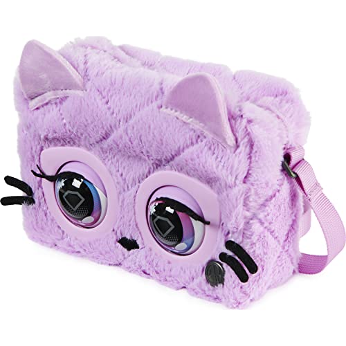 Purse Pets Pets Fluffy Kitty, Bolso y Mascota interactiva gatita Cattitude con más de 30 Sonidos y reacciones, Juguetes para niñas a Partir de 5 años (Spin Master 20138186-6064521)