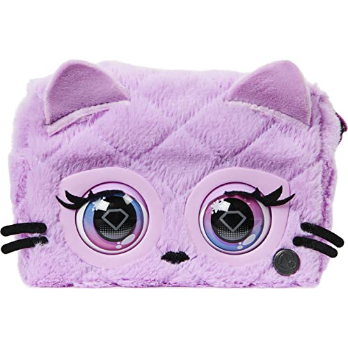 Purse Pets Pets Fluffy Kitty, Bolso y Mascota interactiva gatita Cattitude con más de 30 Sonidos y reacciones, Juguetes para niñas a Partir de 5 años (Spin Master 20138186-6064521)